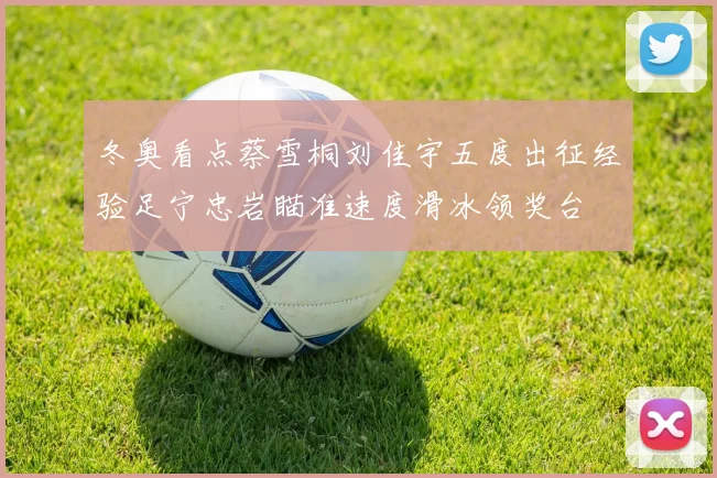 冬奥看点蔡雪桐刘佳宇五度出征经验足宁忠岩瞄准速度滑冰领奖台